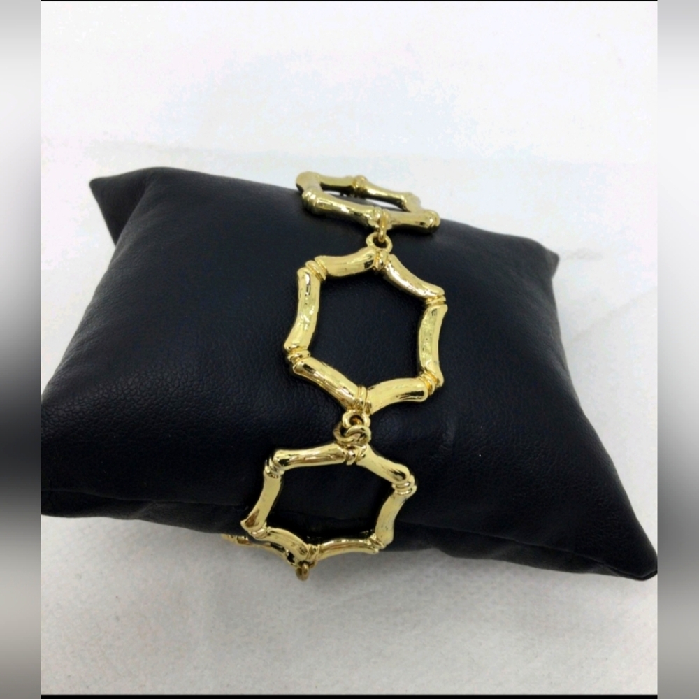 Ann Taylor Factory Geometric Link Bracelet 7"
